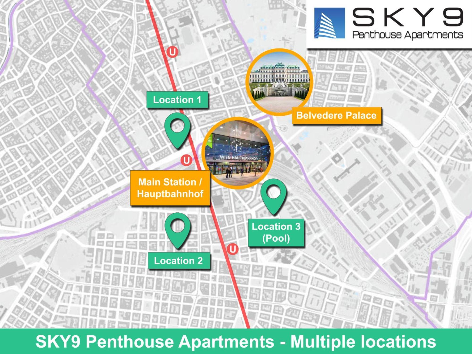 Sky9 Penthouse Apartments فيينا المظهر الخارجي الصورة